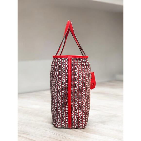 Tory Burch Gemini Link Canvas Small Tote Shoulder Bag - Picture 5 of 12